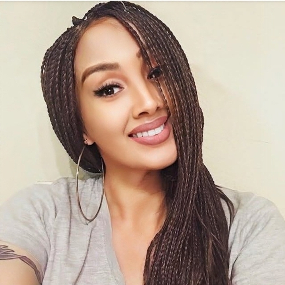 Elegant Brown Braided Hair Extensions